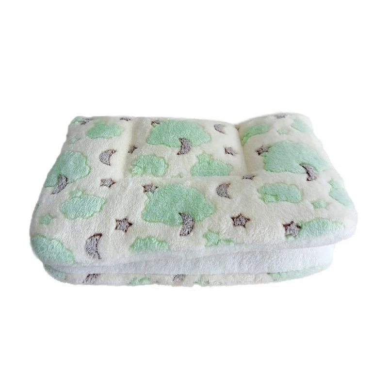 Dog Bed Thickened Dog Mat Pet Cat Soft Fleece Pad Blanket Bed Mat Cushion Home Washable Rug Keep Warm Pet Supplies cama perro