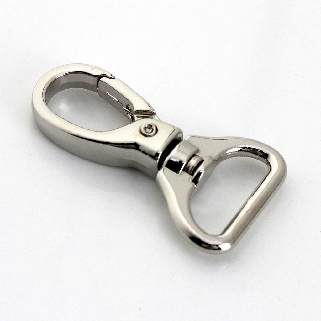1piece Metal Carabiner Snap Hook Trigger Lobster Clasp Clip Swivel Spring Gate Leather Craft Pet Leash Bag Strap Belt Webbing