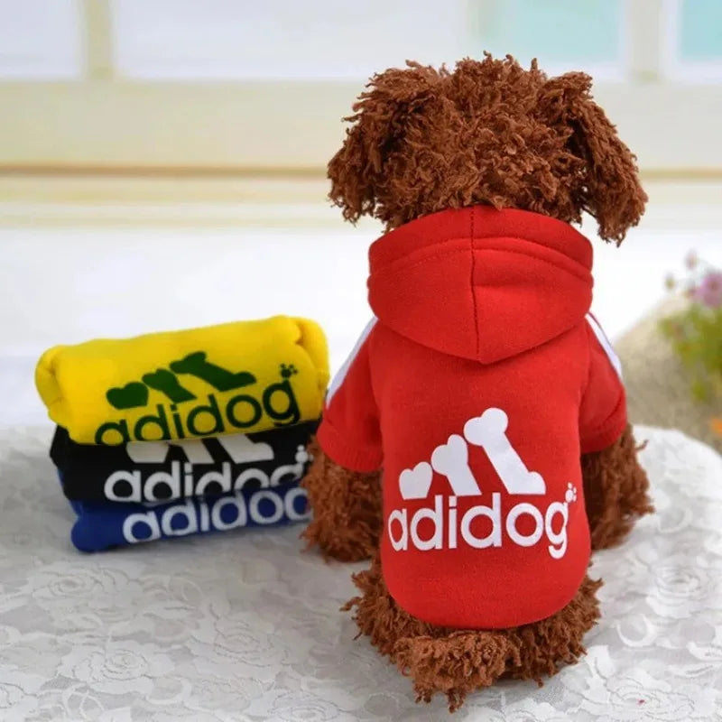 Dogs Cats Soft Hoodie Sweatshirt with Letters Autumn Winter Pet Warm Coat for Medium Large Dogs Comfortable Dogs Clothes Fashion
