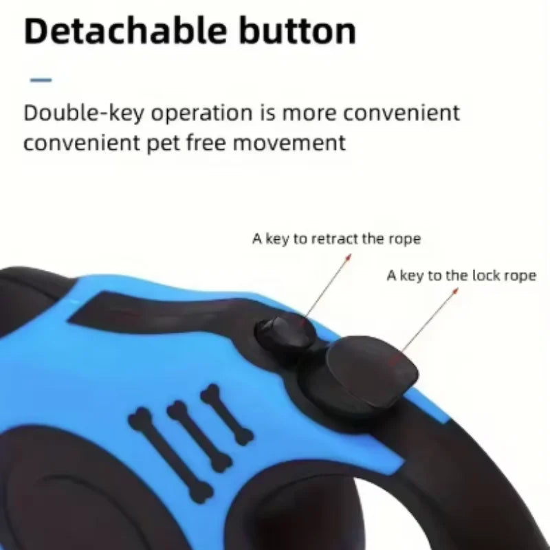 Automatic Retractable Dog Leash for Small Dogs And Cats Durable Nylon Lead with Traction Rope for Outdoor Travel Walking  Hiking