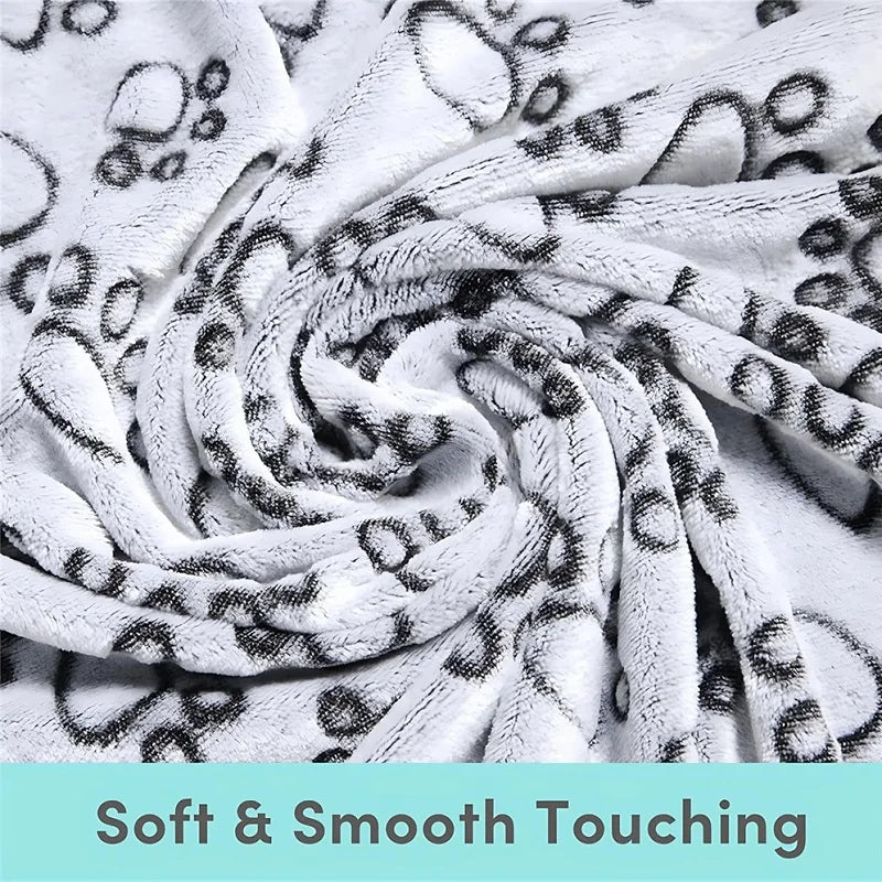 Pet Blanket Ultra-soft Fluffy Paw Printed Mat Pet Bed Dog Blanket Warm And Comfortable Blanket Suitable For Cats Dog Accessories