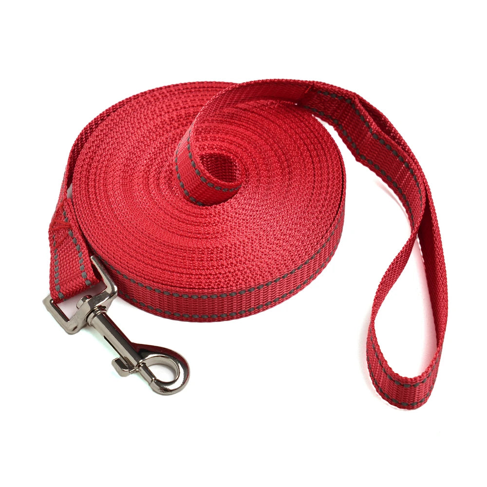 Strong Dog Leash Small Medium large Dogs Reflective Long Pets Leash Nylon Outdoor Running Pet Traction Rope Labrador Supplies