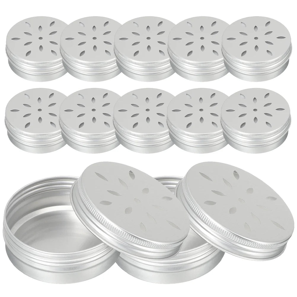12 Pcs Boxes Scent Training Containers Odor Case Nose Holder Tool Snuffle Case For Metal Tins Lids Pet Products Dog Supplies