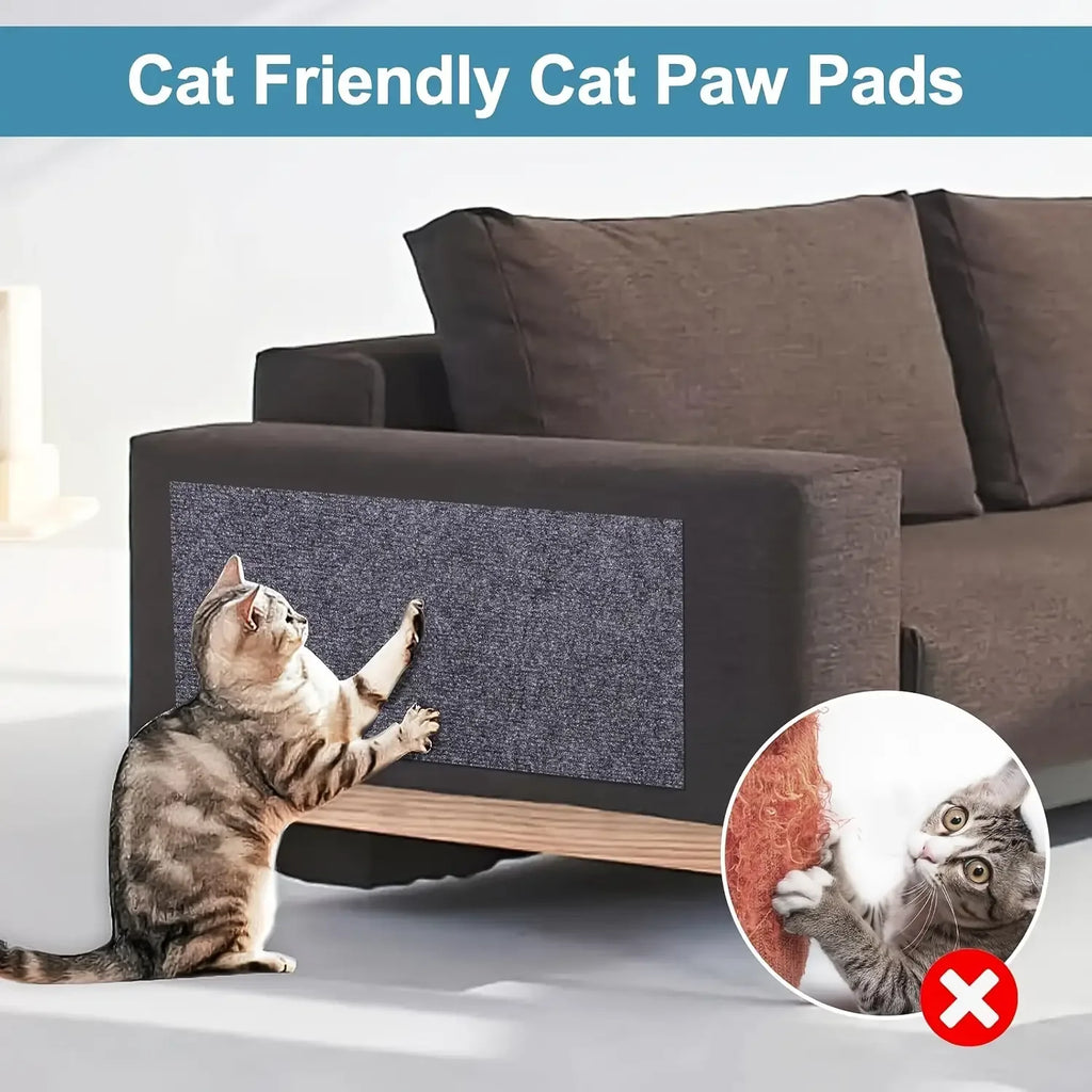 Trimable Cat Furniture Protector，Equipped with self-adhesive scratch pads，Protect the Sofa、Door and Cat Tree Stand Safe from Cla