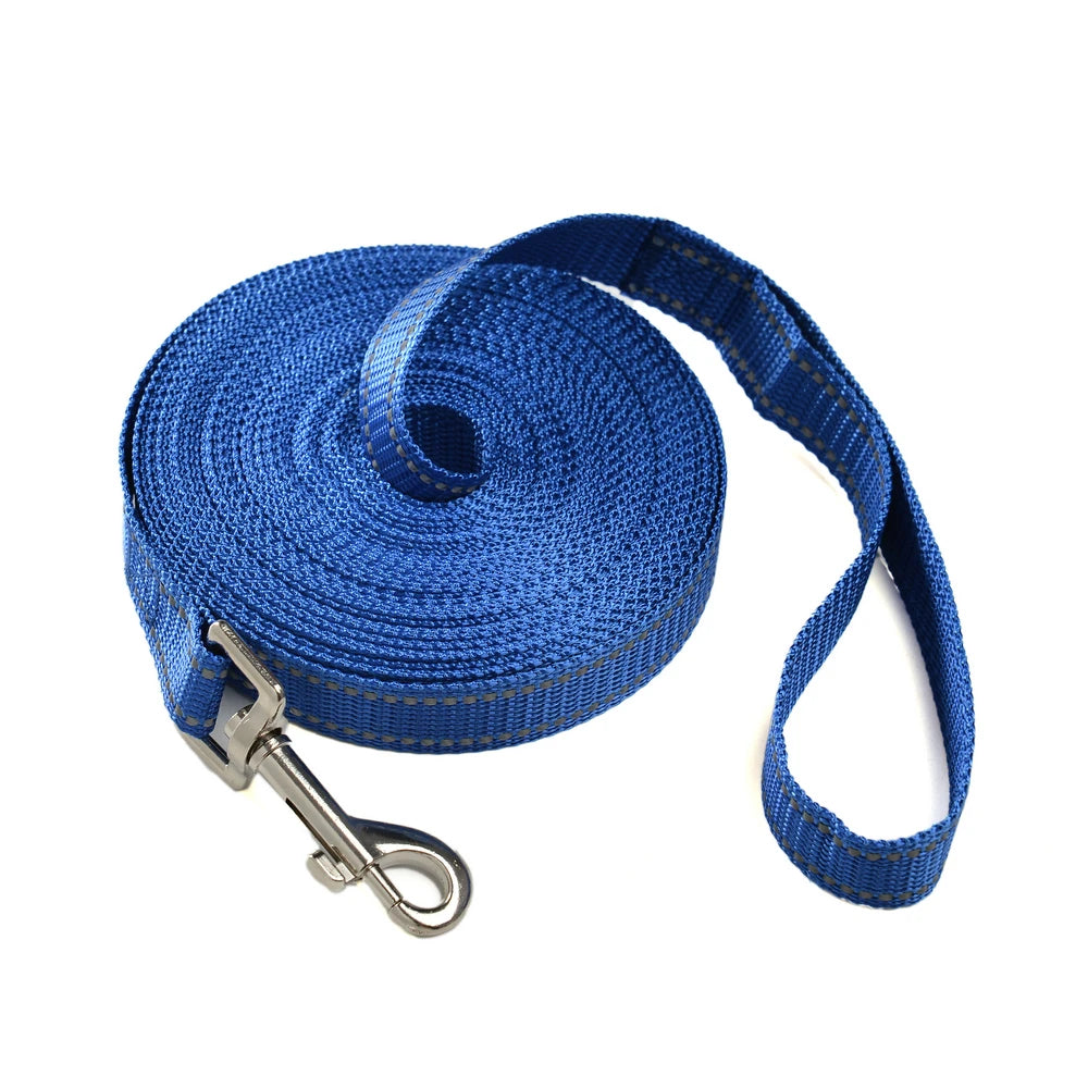 Strong Dog Leash Small Medium large Dogs Reflective Long Pets Leash Nylon Outdoor Running Pet Traction Rope Labrador Supplies