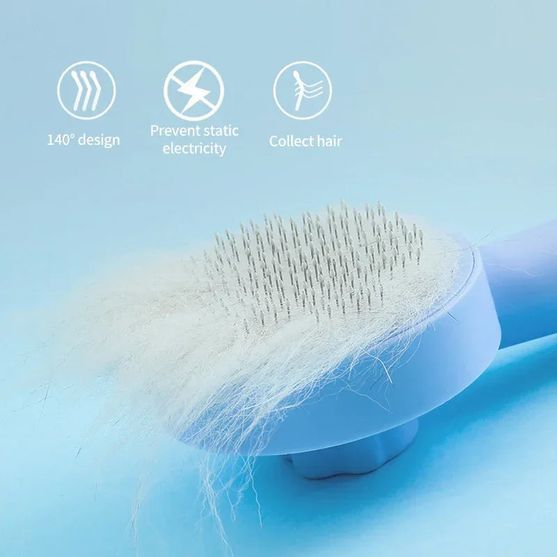 Cats Brush for Shedding Long Short Hair Self Cleaning Pet Slicker Brush Cat Grooming Massage Brushes Dog Grooming Comb