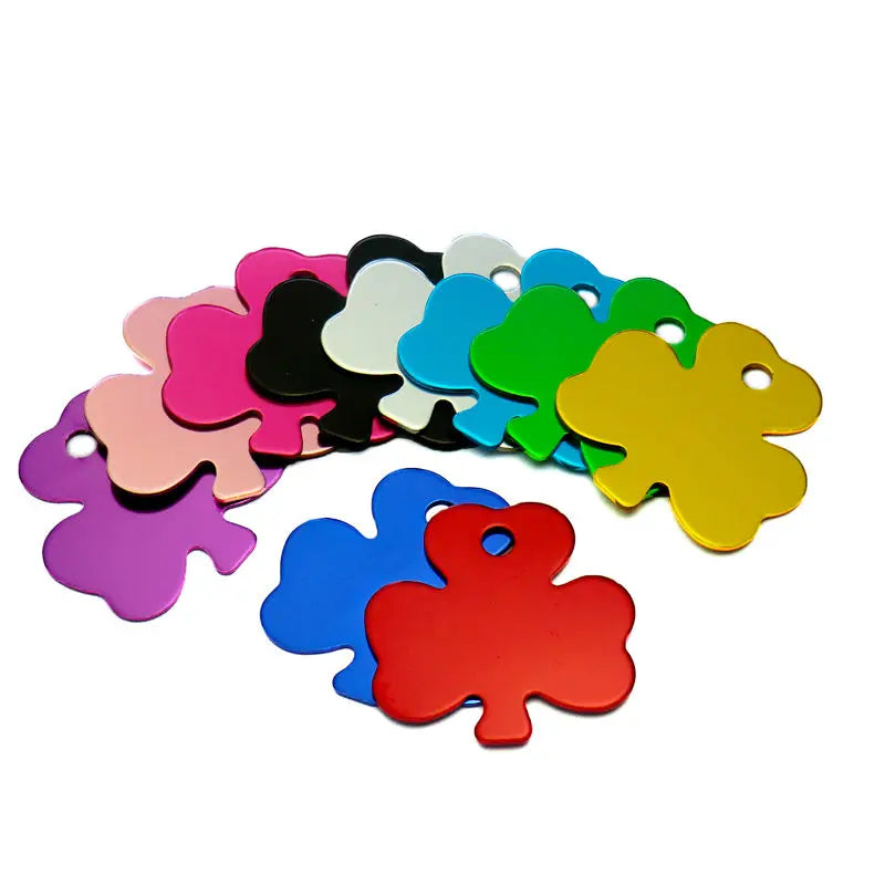 100Pcs Anodizing Aluminum Dog Tag Name Dog ID tags For Dog Collar Personalized Pet ID Dog Name Tag dog tag Customized Engraving