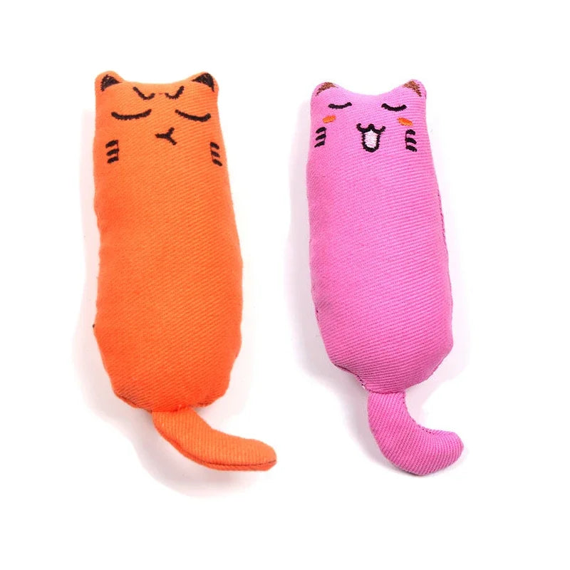 Rustle Sound Catnip Toy Cats Products for Pets Cute Cat Toys for Kitten Teeth Grinding Cat Plush Thumb Pillow Pet Accessories