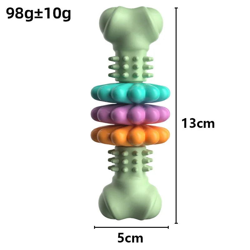 Dog Chew Toy Resistant Bite Sturdy Toothbrush Bone Interactive Puppy Game Toy For Small Medium Large Dogs Pet Accessories
