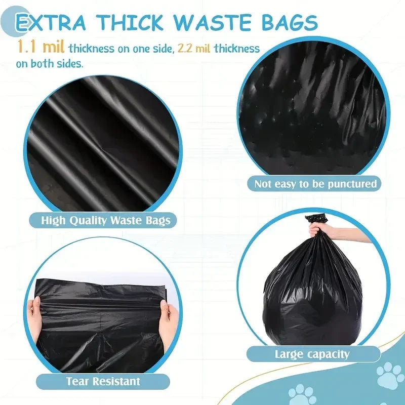 Leak Proof Dog Poop Bag Thickened Leak Proof Dog Poop Bag | Portable Pet Waste Bag Refill Rolls, Pet Cleaning Supplies