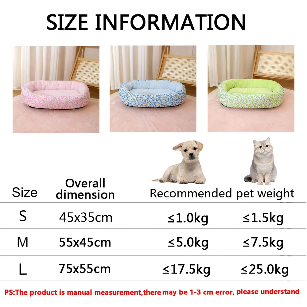 All Season Soft Small Cat Bed for Dogs Sleeping Sofa Medium Dog Bed for French Bulldog Kennel Comfortable Dog Nest Puppy Mat