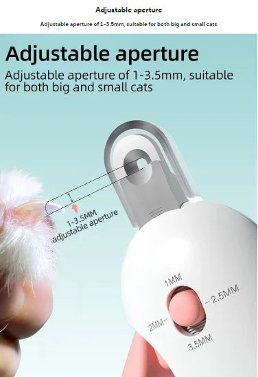 Cat and Dog Nail Clipper Professional Pet Nail Clipper with Adjustable Hole Claw Trimmer Dog and Kitten Care Beauty Tool