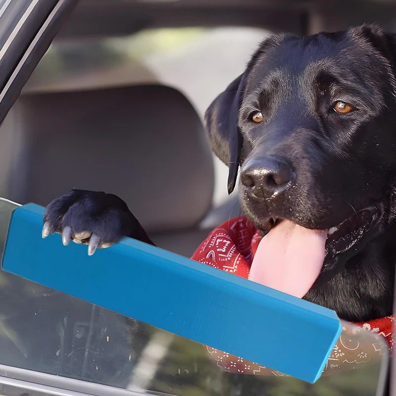 Comfortable Foam Car Window Cushion for Dogs, Blue 25cm Chin Support for Vehicle Rides
