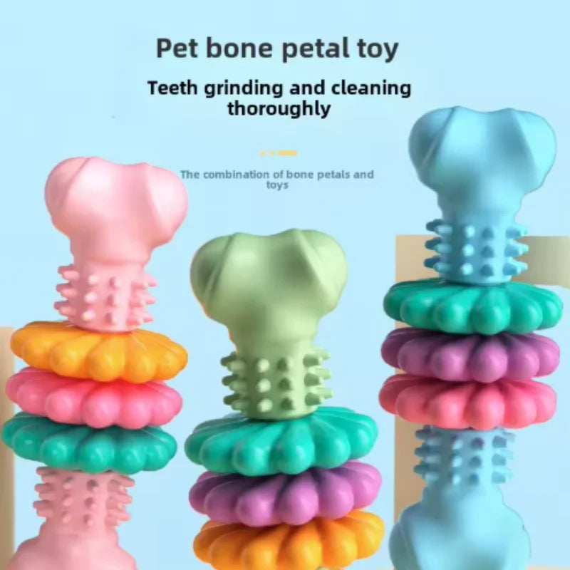 Dog Chew Toy Resistant Bite Sturdy Toothbrush Bone Interactive Puppy Game Toy For Small Medium Large Dogs Pet Accessories