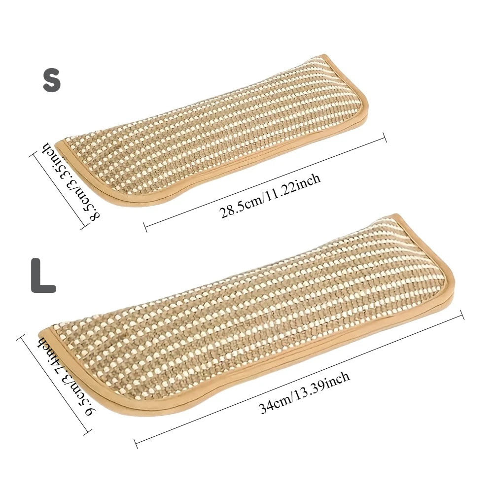 1pc Catnip Infused Cat Toy, Scratching Pad with Play Pillow, Attracts Cats To Scratch & Play, Durable Linen Mat for Kittens