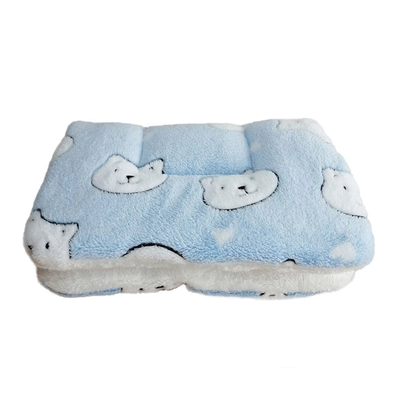 Dog Bed Thickened Dog Mat Pet Cat Soft Fleece Pad Blanket Bed Mat Cushion Home Washable Rug Keep Warm Pet Supplies cama perro