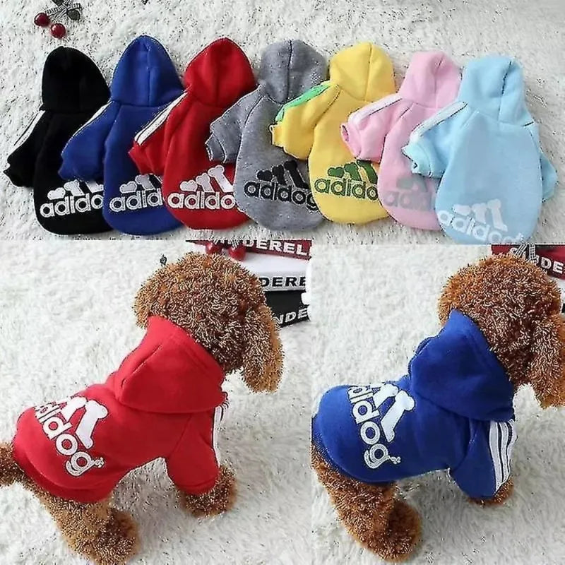 Dogs Cats Soft Hoodie Sweatshirt with Letters Autumn Winter Pet Warm Coat for Medium Large Dogs Comfortable Dogs Clothes Fashion