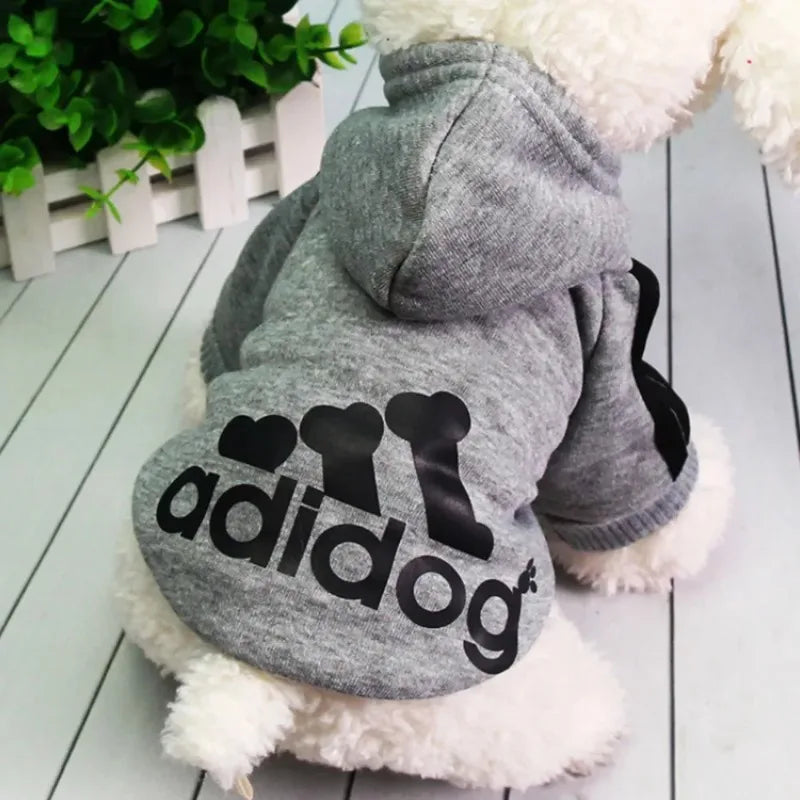 Dogs Cats Soft Hoodie Sweatshirt with Letters Autumn Winter Pet Warm Coat for Medium Large Dogs Comfortable Dogs Clothes Fashion