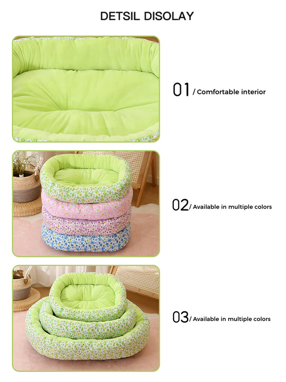 All Season Soft Small Cat Bed for Dogs Sleeping Sofa Medium Dog Bed for French Bulldog Kennel Comfortable Dog Nest Puppy Mat