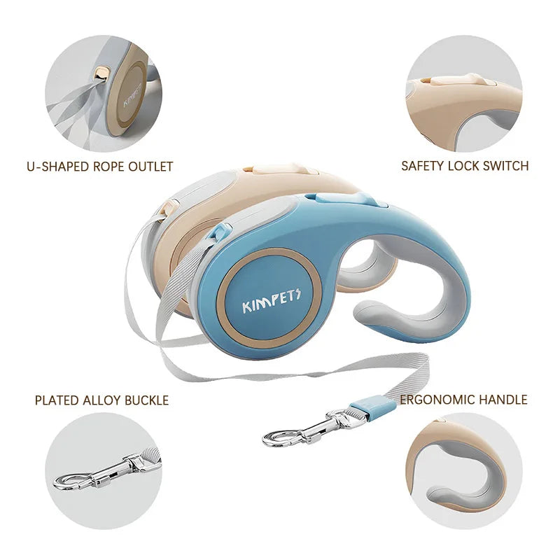 3M/5M Automatic Retractable Dog Leash Extendable Rope For Outdoor Travel Walking Hiking Small Dogs Traction Rope Cat Lead