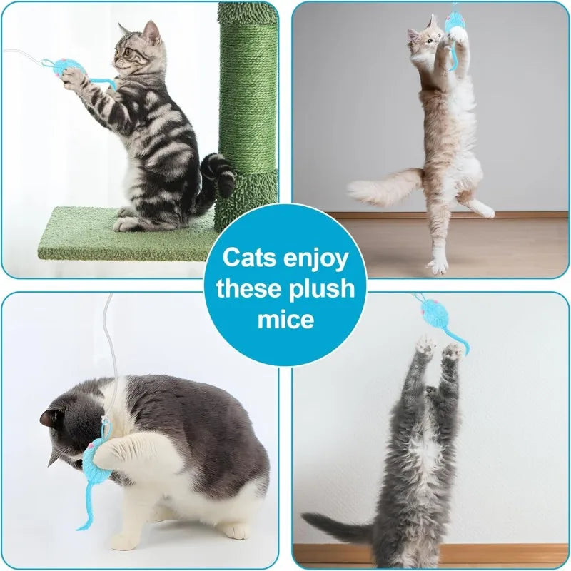 Remote-controlled Cat Toys Swing Sticky Disc Elastic Hanging Door Teasing Cat Rope Long Rope Teasing Cat Cat Toy Pet Kitten Toy