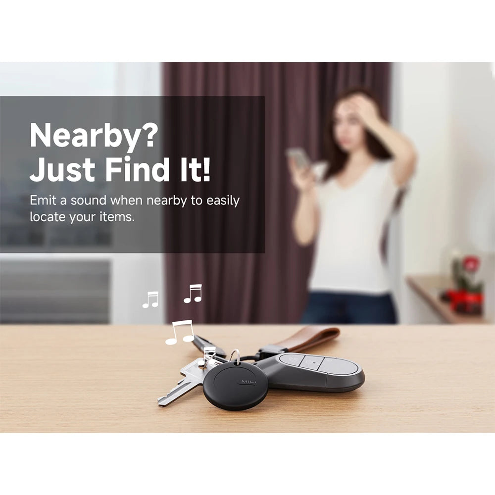 MiLi MiTag Smart GPS Tracker Bluetooth Locator For Android Work With Google Find My Device Anti-Lost Device Keys Pet Finder