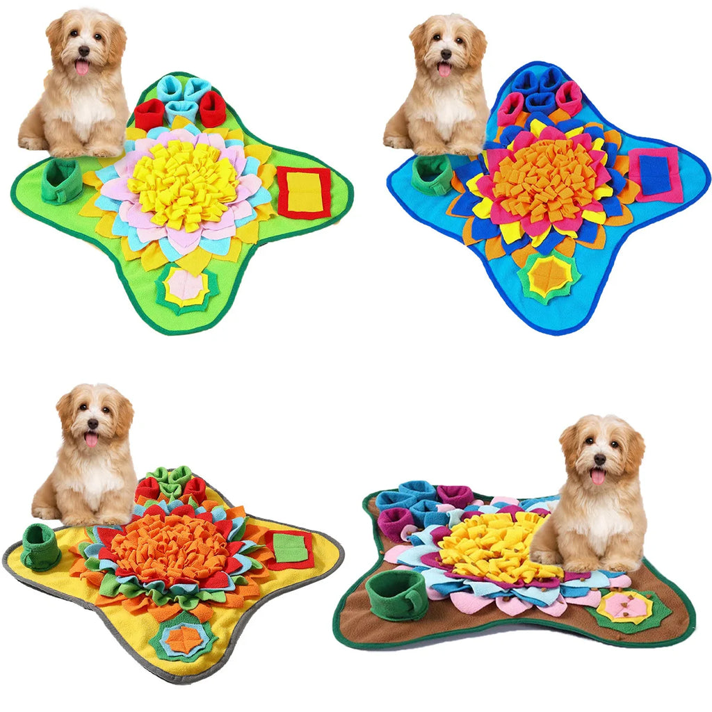 Pet Snuffle Mat for Dogs,Interactive Feed Puzzle for Boredom Comfort and softness