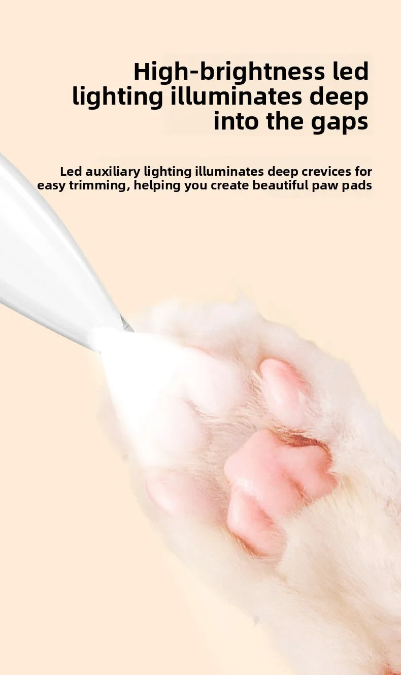 Hot Selling Cat Dog Shaving Foot Hair Charging LED Light Trimmer Foot Hair Clipper Pet Special Electric Clipper Electric Clipper