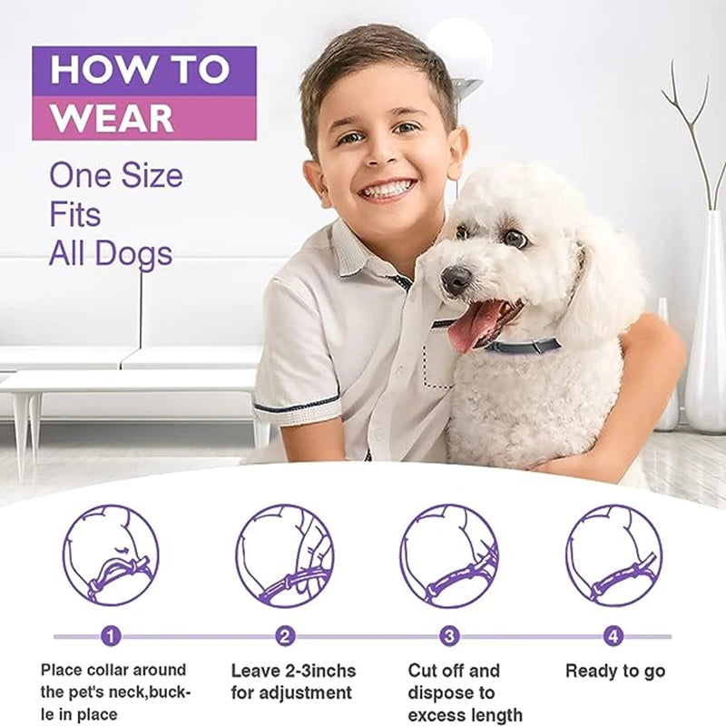 New 38/62CM Pet Calming Collar Cat And Dog Relieve Anxiety Protection Retractable Collars For Puppy Kitten Large Dogs Accessorie