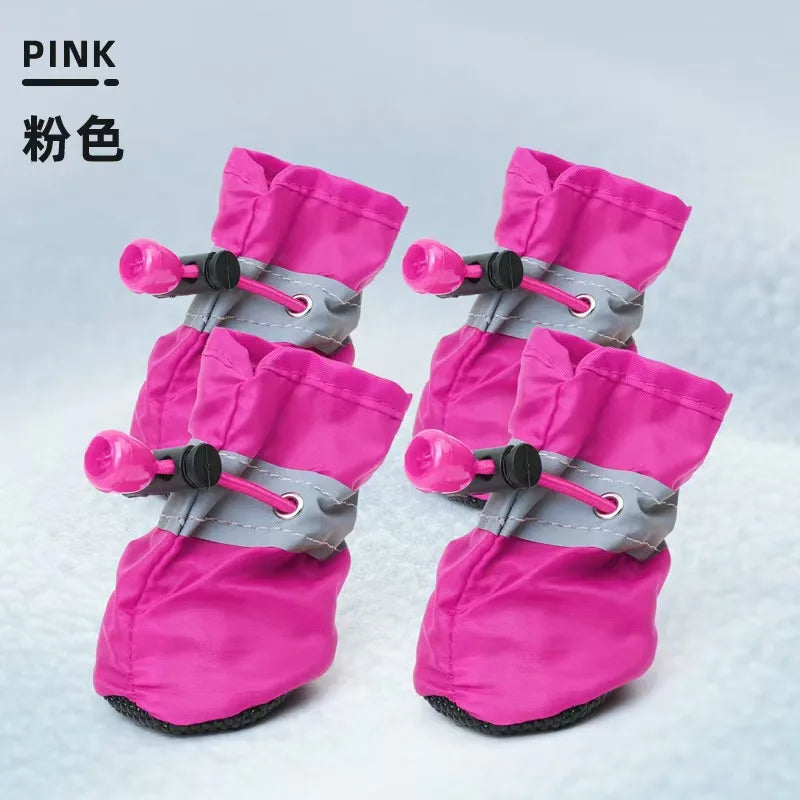 Small and medium-sized dog anti-slip foot protection dog shoes, waterproof soft-bottom dog foot covers