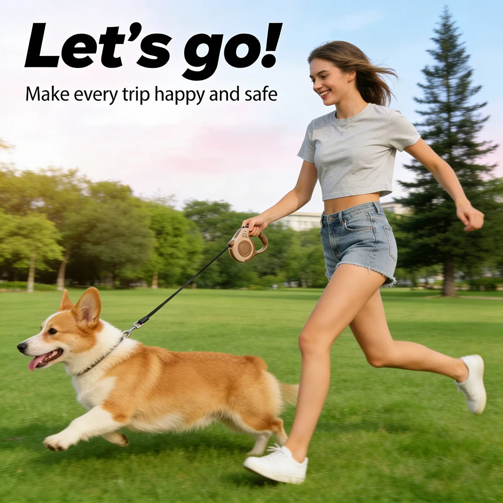Automatic Dog Leash 3M 5M Retractable Extendable Rope for Small Dogs Accessories Outdoor Walking Hiking Puppy Cat Traction Belt