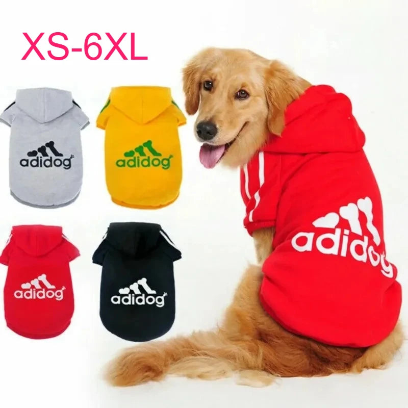 Dogs Cats Soft Hoodie Sweatshirt with Letters Autumn Winter Pet Warm Coat for Medium Large Dogs Comfortable Dogs Clothes Fashion